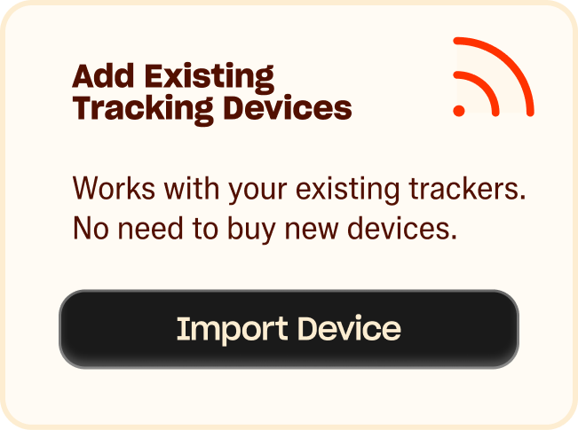 Add existing tracking devices